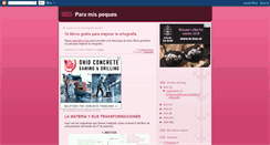 Desktop Screenshot of paramispeques.blogspot.com