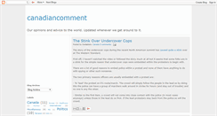 Desktop Screenshot of canadiancomment.blogspot.com
