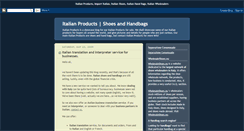 Desktop Screenshot of italianproducts.blogspot.com