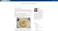 Desktop Screenshot of knowyouronionveganeats.blogspot.com