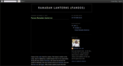 Desktop Screenshot of fanoosramadan.blogspot.com