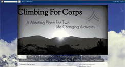 Desktop Screenshot of climbingforcorps.blogspot.com