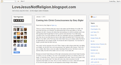 Desktop Screenshot of lovejesusnotreligion.blogspot.com