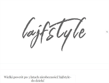 Tablet Screenshot of lajfstyle.blogspot.com