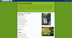 Desktop Screenshot of dayinthewoods.blogspot.com
