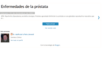 Tablet Screenshot of enfermedadesprostata.blogspot.com