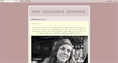 Desktop Screenshot of 1000dresses.blogspot.com