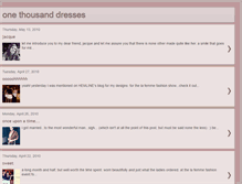 Tablet Screenshot of 1000dresses.blogspot.com