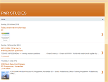 Tablet Screenshot of pnrstudies.blogspot.com