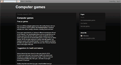 Desktop Screenshot of computergames12345.blogspot.com