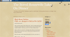 Desktop Screenshot of boredhousewifecooks.blogspot.com