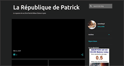 Desktop Screenshot of larepubliquedepatrick.blogspot.com