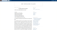 Desktop Screenshot of english7class.blogspot.com