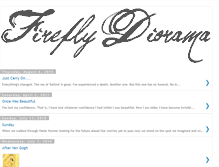Tablet Screenshot of fireflydiorama.blogspot.com