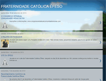 Tablet Screenshot of fraternidadecatolicaefeso.blogspot.com
