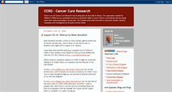 Desktop Screenshot of cancercureresearch.blogspot.com