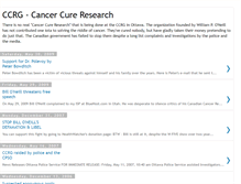 Tablet Screenshot of cancercureresearch.blogspot.com