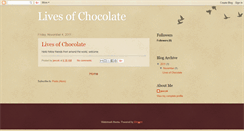 Desktop Screenshot of livesofchocolate.blogspot.com