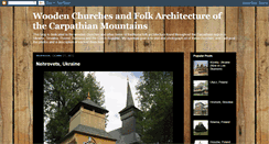 Desktop Screenshot of carpathianwoodenchurches.blogspot.com