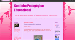 Desktop Screenshot of cantinhopedagogicoeducacional.blogspot.com