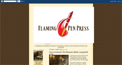Desktop Screenshot of flamingpenpress.blogspot.com