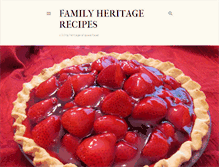 Tablet Screenshot of heritagerecipes.blogspot.com