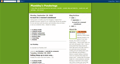 Desktop Screenshot of plumbleysponderings.blogspot.com