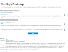 Tablet Screenshot of plumbleysponderings.blogspot.com