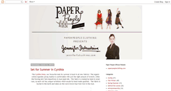 Desktop Screenshot of paperpeopleclothing.blogspot.com