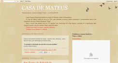 Desktop Screenshot of casademateus.blogspot.com