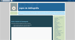 Desktop Screenshot of jogosdedatilografia.blogspot.com