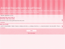 Tablet Screenshot of downloadfreeurdunovelspdf.blogspot.com