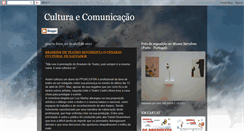 Desktop Screenshot of culturaecomunicacao.blogspot.com