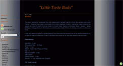 Desktop Screenshot of littletastebuds.blogspot.com