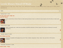 Tablet Screenshot of leoniekhouryschoolofmusic.blogspot.com
