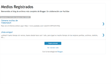 Tablet Screenshot of mediosregistrados.blogspot.com