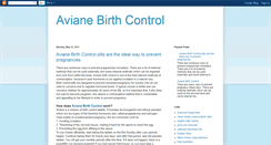 Desktop Screenshot of newavianebirthcontrol.blogspot.com