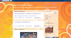 Desktop Screenshot of dallacucinaallapoesia.blogspot.com