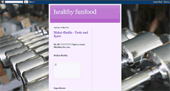 Desktop Screenshot of healthyfunfood.blogspot.com