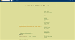 Desktop Screenshot of china-airlines-watch.blogspot.com