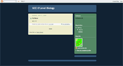 Desktop Screenshot of olevelbiology.blogspot.com