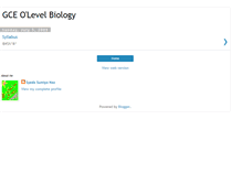 Tablet Screenshot of olevelbiology.blogspot.com