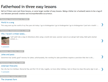 Tablet Screenshot of fatherhoodin3.blogspot.com