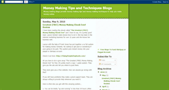 Desktop Screenshot of moneymakingtipstechniques.blogspot.com