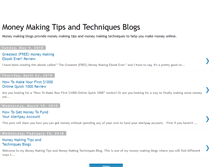 Tablet Screenshot of moneymakingtipstechniques.blogspot.com