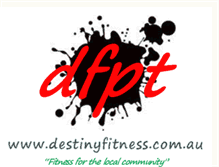 Tablet Screenshot of destinyfitness.blogspot.com