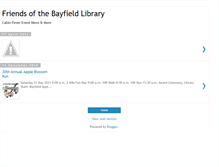 Tablet Screenshot of bayfieldfriends.blogspot.com
