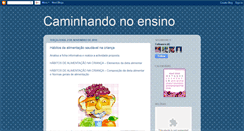 Desktop Screenshot of caminhandonoensino.blogspot.com