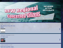 Tablet Screenshot of dfwregionalconcernedcitizens.blogspot.com