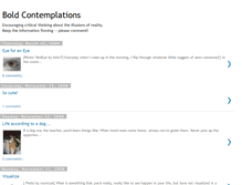Tablet Screenshot of boldcontemplations.blogspot.com